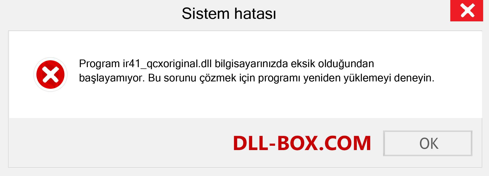 ir41_qcxoriginal.dll dosyası eksik mi? Windows 7, 8, 10 için İndirin - Windows'ta ir41_qcxoriginal dll Eksik Hatasını Düzeltin, fotoğraflar, resimler